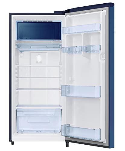 Image of Samsung 215L 3 Star Inverter Direct-Cool Single Door Digi-Touch Refrigerator Appliance (RR23C2E23CU /HL,Camellia Blue)