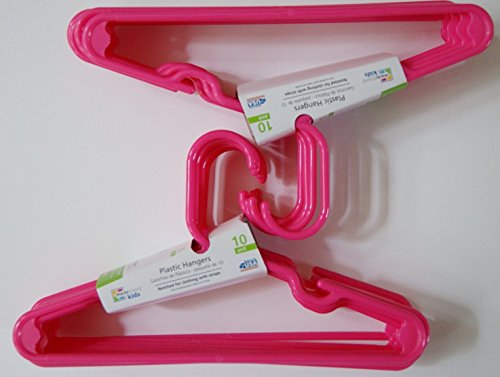 Children's Hangers - Bright Pink - Pack of 20