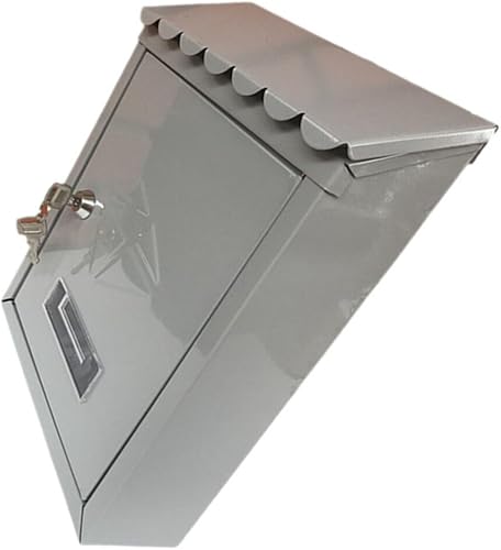 MAGICLULU Buzón de correo con candado, montaje en pared, resistente a la lluvia, nostalgia para el hogar, para montaje en pared exterior, buzón para