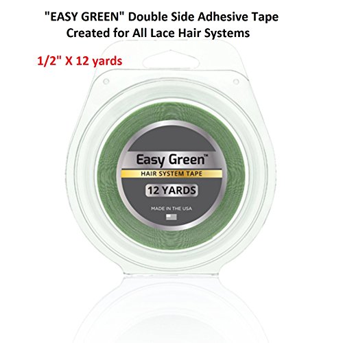 Easy Green Hair System Tape half inch 1/2 X 12 yard roll
