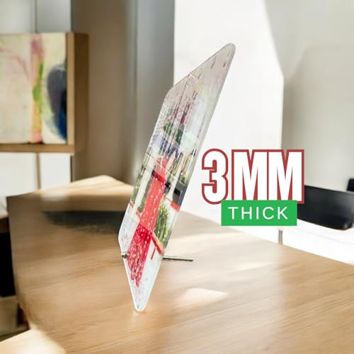 Image of Desk Photo Frame, Customizable Picture Display, Perfect for Birthday, Anniversary, Wedding Gift (Desk-A5)