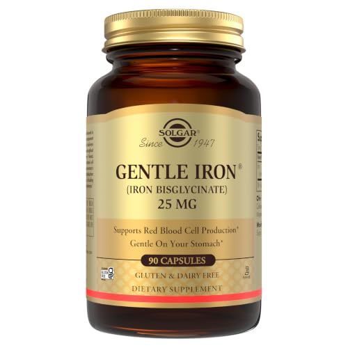 Solgar Gentle Iron 25mg, 90 Vegetable Capsules - Gentle on Stomach - image 1