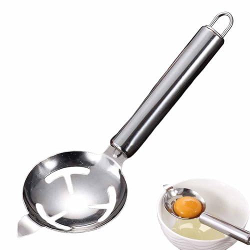 Generic Egg Separator - Stainless Steel Separator - Easy to Use Egg Yolk White Divider - Kitchen Baking Tools