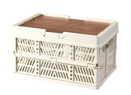 BRZU �����^�тɕ֗��ȃn���h���t���܂肽���ݎ����[�o�X�P�b�g�A�r���L�����v�{�b�N�X�A�T�C�h�J�����t���܂肽���ݎ��o�X�P�b�g�A�s�N�j�b�N�o�X�P�b�g�A�g�����N���[�{�b�N�X�A���[�{�b�N�X (M�i45*32*25cm�j,�I�t�z���C�g)