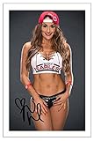 Nikki Bella Signed 6X4 Inch Photo With Print Pre Printed Signature Wrestling Diva Wall Art Artwork Autograph Gift