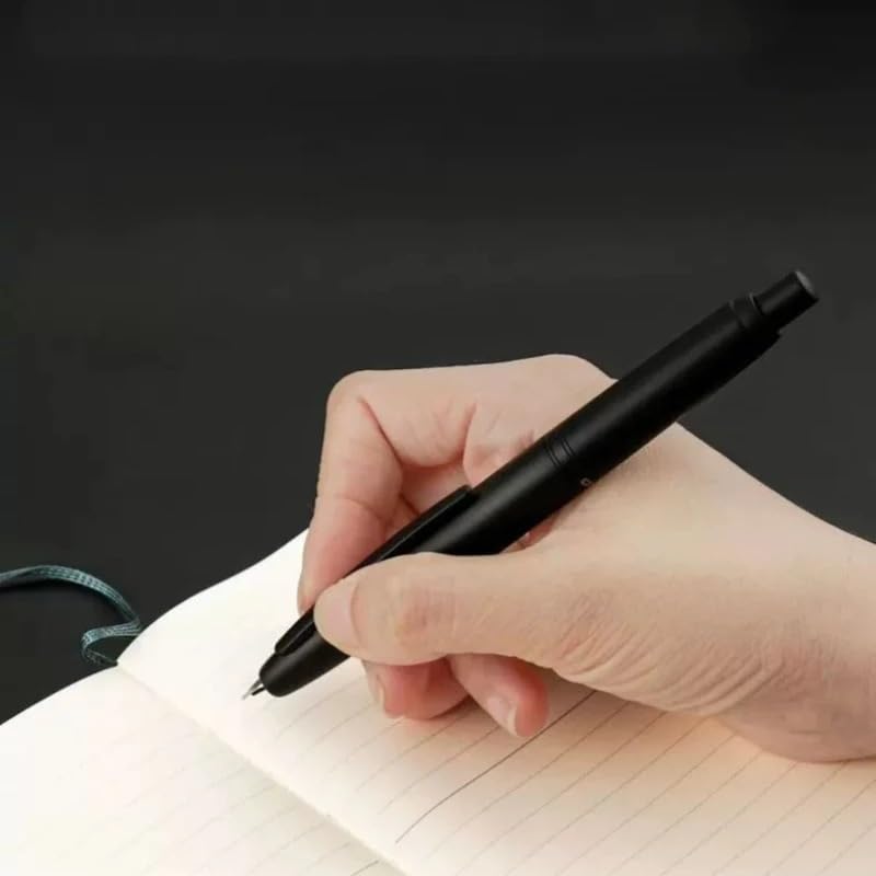 Stylo plume en métal rétractable pointe fine instrument d'écriture raffiné