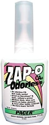 (Ship from USA) Pacer Glue Zap-O Foam Safe CA Glue, .7 oz PAAPT25