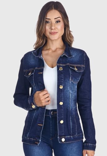 Jaqueta Jeans HNO Jeans Confort Plus Azul