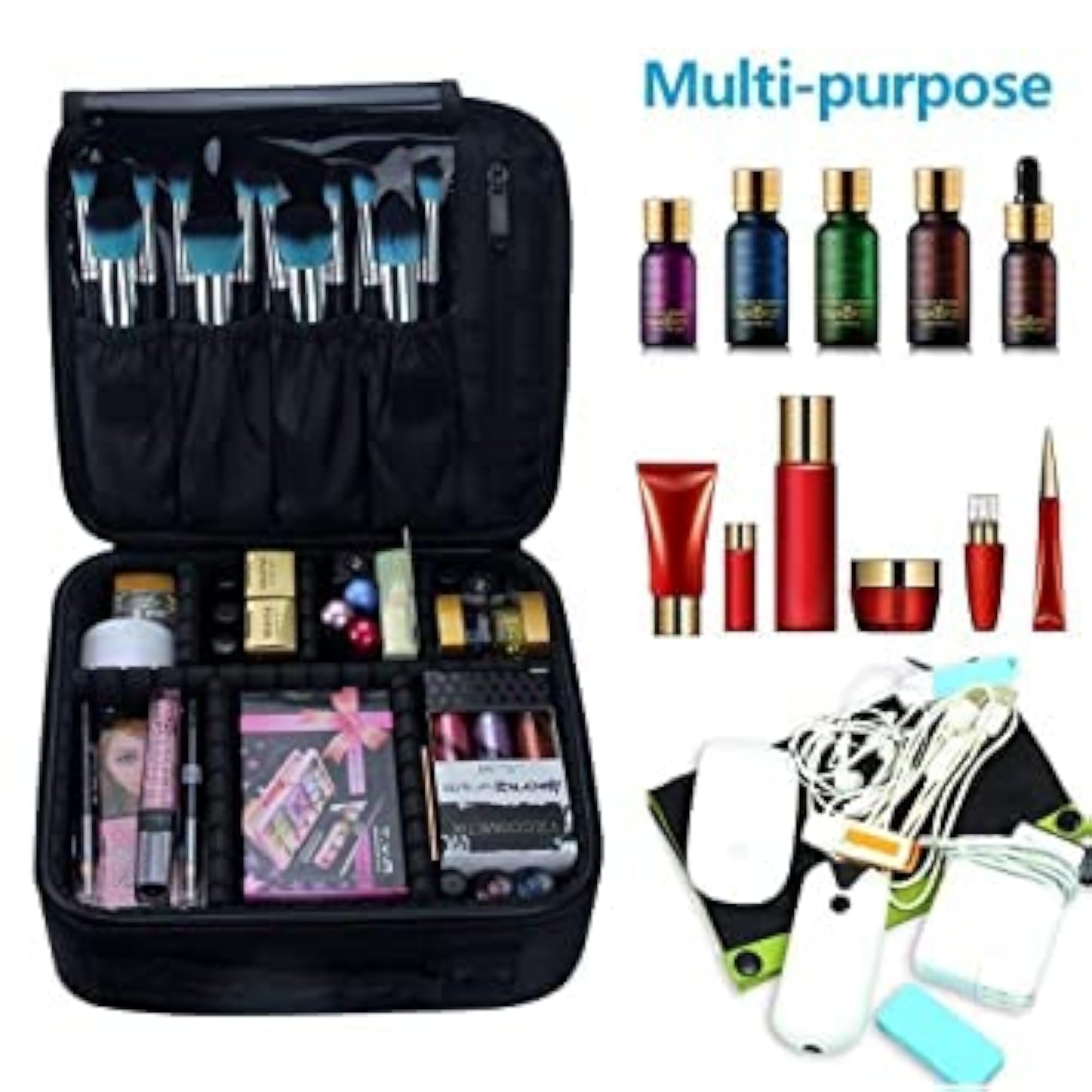Nylon Cosmetic Makeup Kit Storage Organizer Case