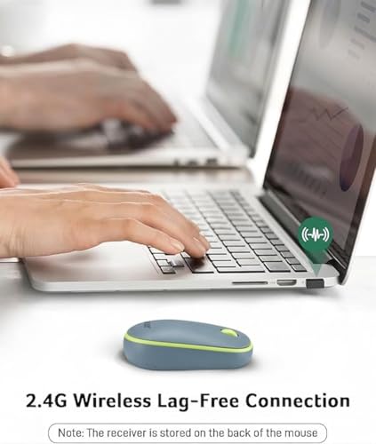 Image of Acer Wireless Mouse for Laptop, 2.4GHz Wireless Mouse with USB Receiver - Smooth Tracking, 12-Month Battery, for Windows, macOS, ChromeOS, Compatible with PC, Mac, Laptop, Tablets - Blue