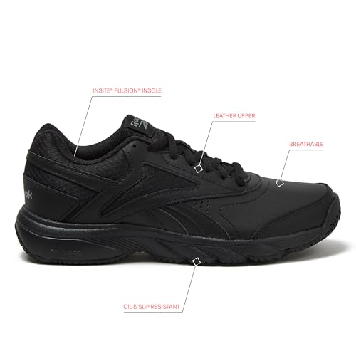 Reebok Work N Cushion 4.0 Non Slip Work Shoes for Women, Black/Cold Grey5/Black, 8.5 Medium - image 2