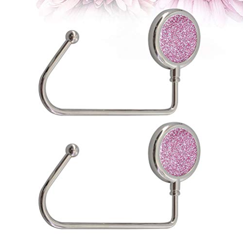 Lioobo Gancho Rosy para Bolsa de Mesa de Mesa Longa Gancho de Segurança Portátil Natureza Instantâne