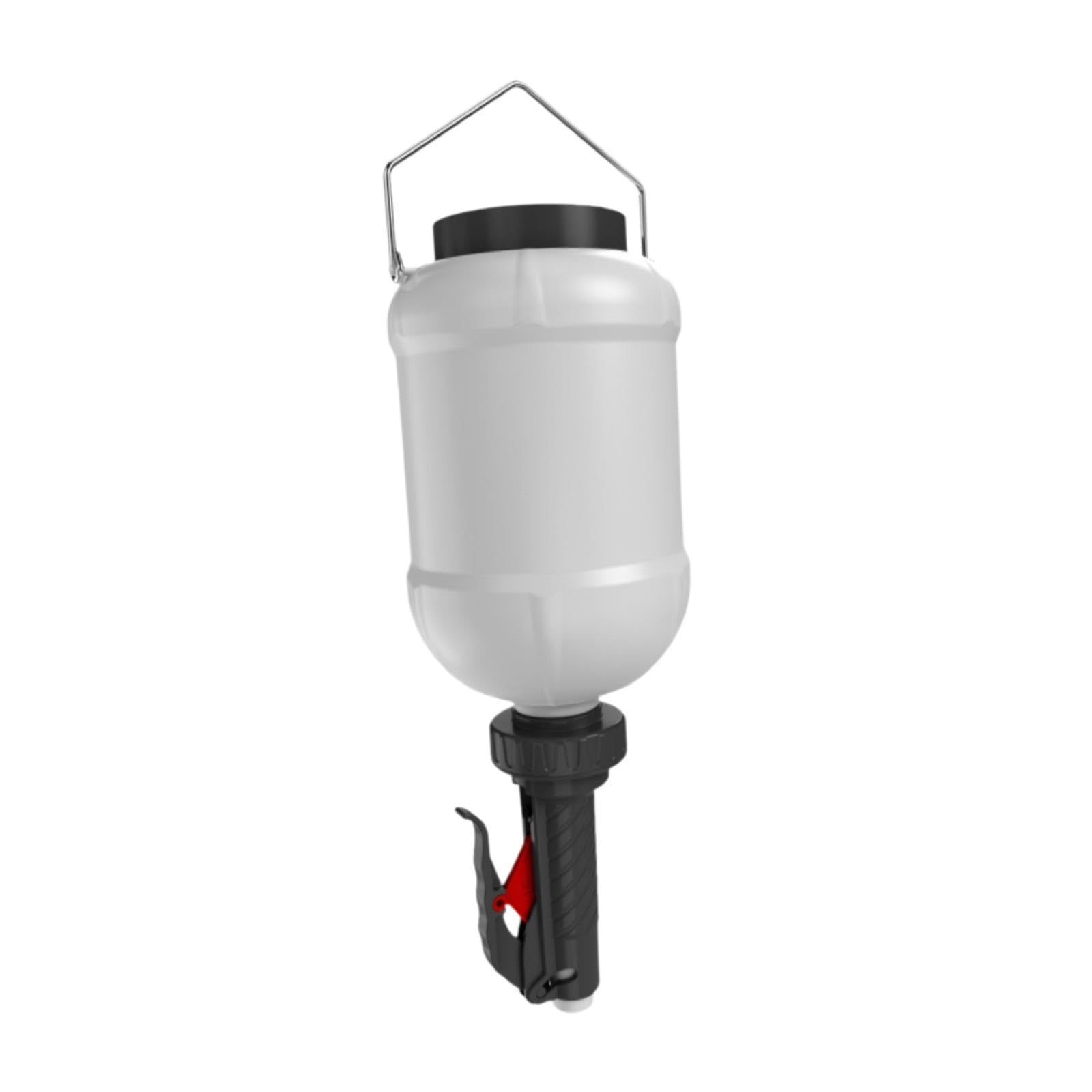 Gralara Stazione per condimenti con flacone comprimibile da 3 litri, dispenser di ketchup, Nero