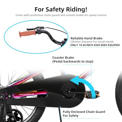 Image of JOYSTAR Kids Bike for Ages 2-12 Years Old Boys Girls, 12-20 Inch BMX Style Kid's Bikes with Training Wheels, Children Bicycle for Kids and Toddler, Multiple Colors