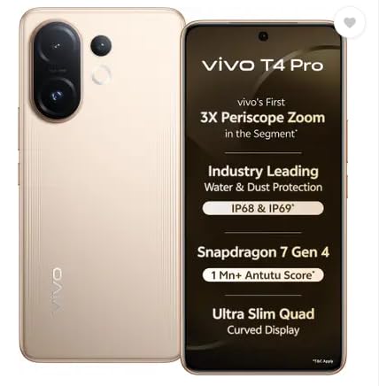 vivo T4 Pro 5G, Blaze Gold (8GB, 256GB)