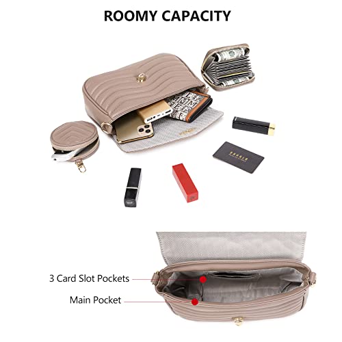 Image of JEEHAN Quilted Crossbody Bags for women Designer Shoulder Handbags Small Purse