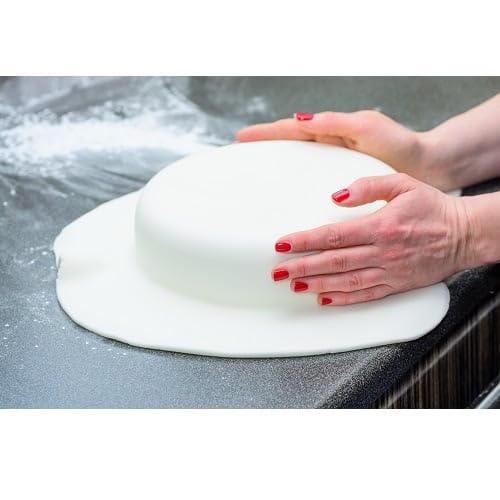 BrandNewCake® Fondant Blanco Sabor Vainilla 5kg - Decoración de Tartas - Ideal para Repostería