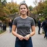 Womens Nevertheless She Persisted Funny Political Adult Sarcastic Humor T Shirt Funny T Shirts Cool Political Top Women's Novelty Tees Dark Grey XL