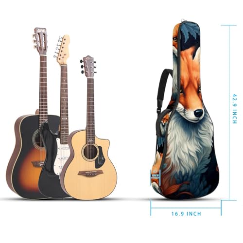 JRHEJTHH Housse de guitare acoustique imperméable et pliable avec bandoulière réglable pour guitare acoustique de 101,6 cm, 104,4 cm, 106,7 cm d’épaisseur, rembourrage animal, motif chat mignon, - Les Beatles, Paul McCartney, John Lennon, RIngo Starr, George Harrison JRHEJTHH Housse de guitare acoustique imperméable et pliable avec bandoulière réglable pour guitare acoustique de 101,6 cm, 104,4 cm, 106,7 cm d'épaisseur, rembourrage animal, motif chat mignon, – Image 6