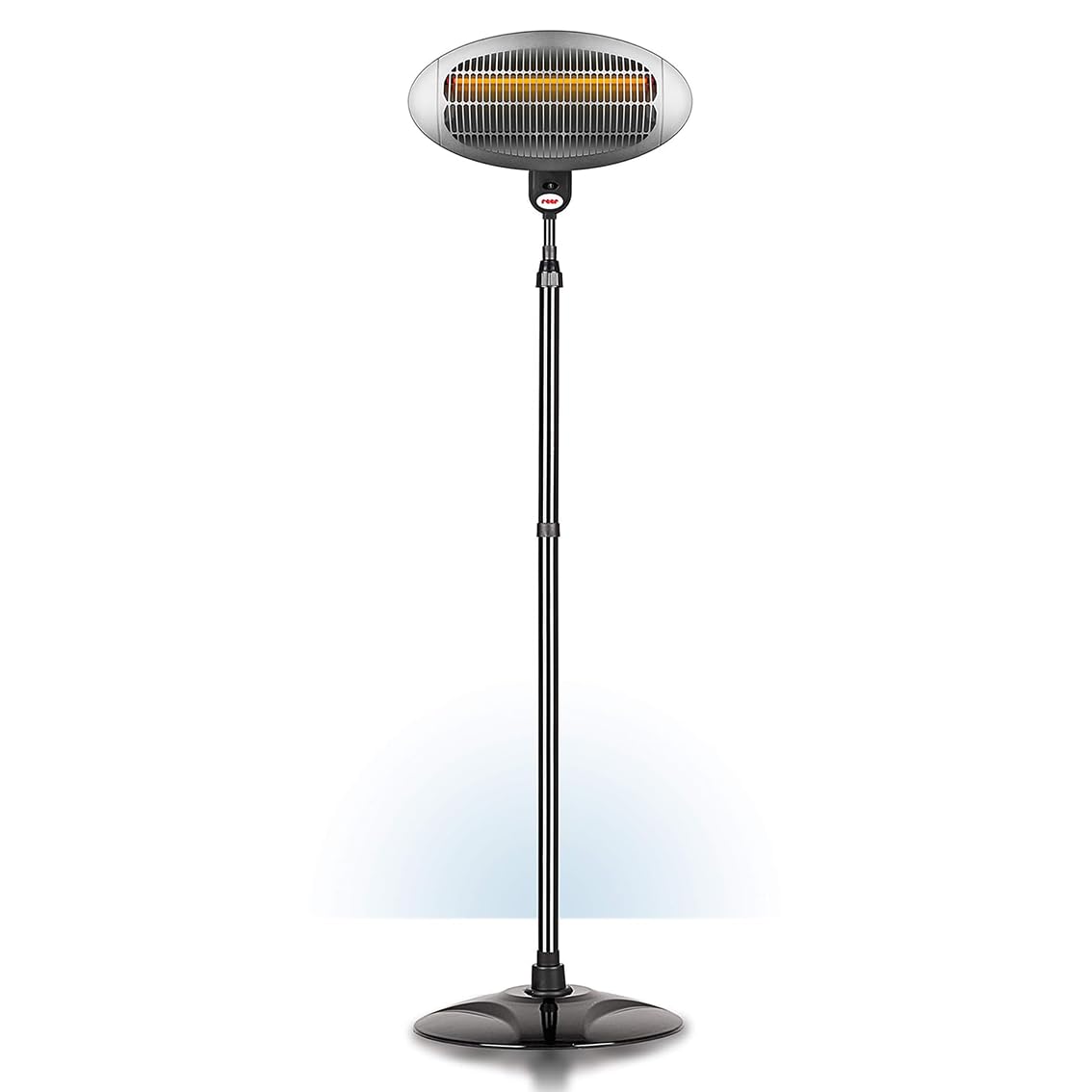 reer Wickeltischstrahler mit Standfuß, 650 Watt, Heizstab mit Splitterschutz