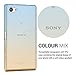 kwmobile Case Compatible with Sony Xperia Z5 Compact - Clear TPU Soft Smartphone Cover - Bicolor Blue/Yellow/Transparent