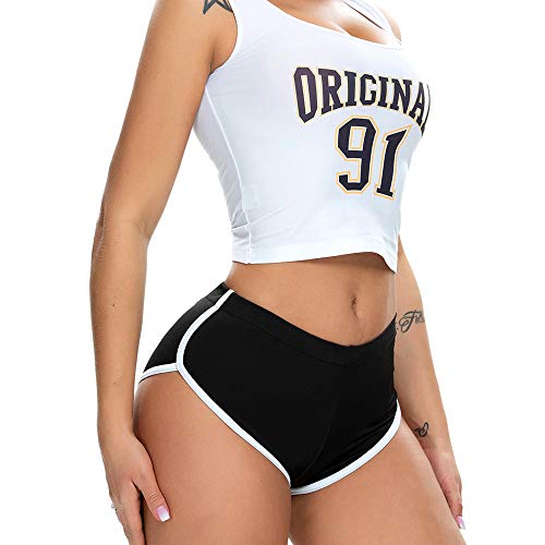 Women's Sexy Booty Shorts Retro Dolphin Shorts Sports Yoga Gym Running Hot Pants2