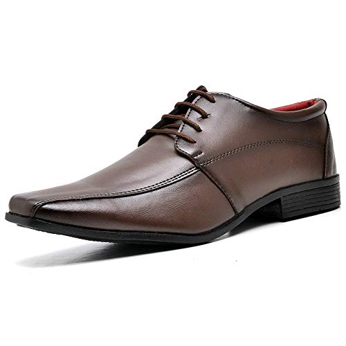 2 Pares Sapato Social Com Cadarço Masculino DUBUY 804MR Tamanho:39;cor:Marrom;gênero:Masculino