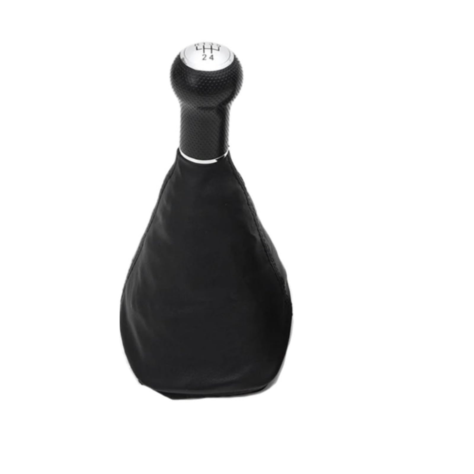 Glblpexelr Silver-23Mm-5Speed For Vw For Golf For Bora 1998-2006 Shift Lever Knob Black / Silver Style