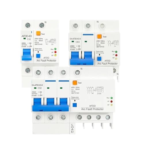 Disjoncteur différentiel RCBO 2P 10A pour protection fuite de courant et surcharge AC 230V