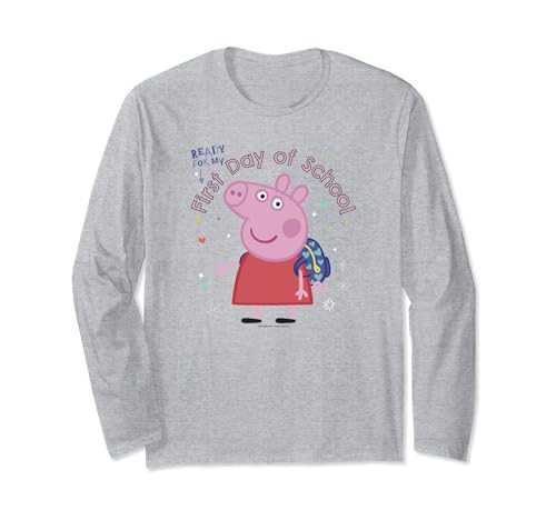 T-shirt Peppa Pig manches longues pour la rentrée scolaire des enfants