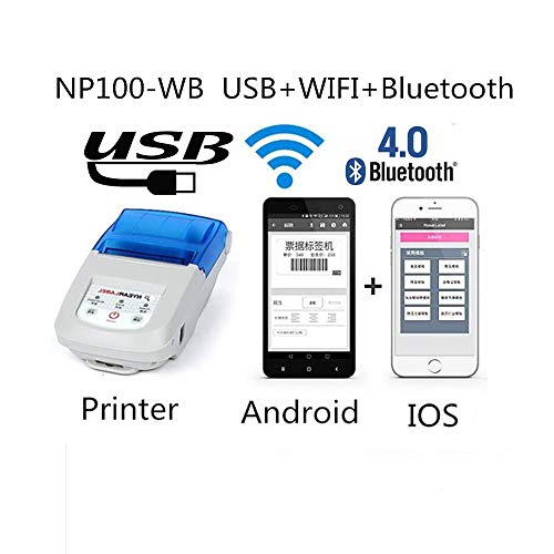 NYEAR 58-10mm (Adjust) Label Receipt Printer,Personal Printer Mini Wireless Bluetooth Printer Apple iOS