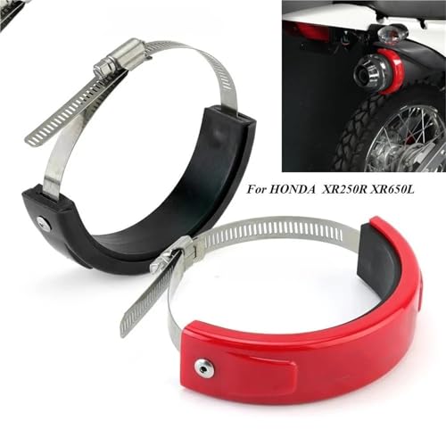 Protector de escape para HONDA XR150L XR125L cubierta roja de tubo térmico 2