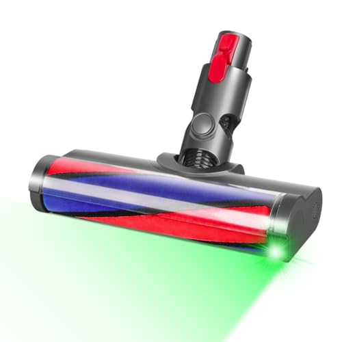 LED-beleuchtete Soft-Roller-Bodendüse, Bürstenkopf kompatibel mit Dyson V7/V8/V10/V11/V15 Staubsauger, für schonende Reinigung aller Hartböden.
