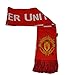 Manchester United Woven Bar Scarf Reversible Red- White 2015-2016