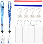 Cruise Ship Essentials Set Including 4 Luggage Tags 2 Lanyard 4 Magnetic Hooks 2 Beach Towel for Cards and Bands Ships Cabins Tag Holders Water Tight(Theme 1)