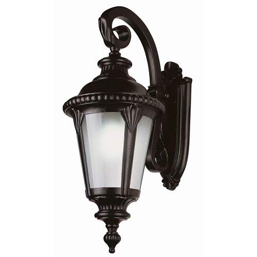 Trans Globe Lighting TG5044 BK Transitional Three Wall Lantern Outdoor-Post-Lights, Black
