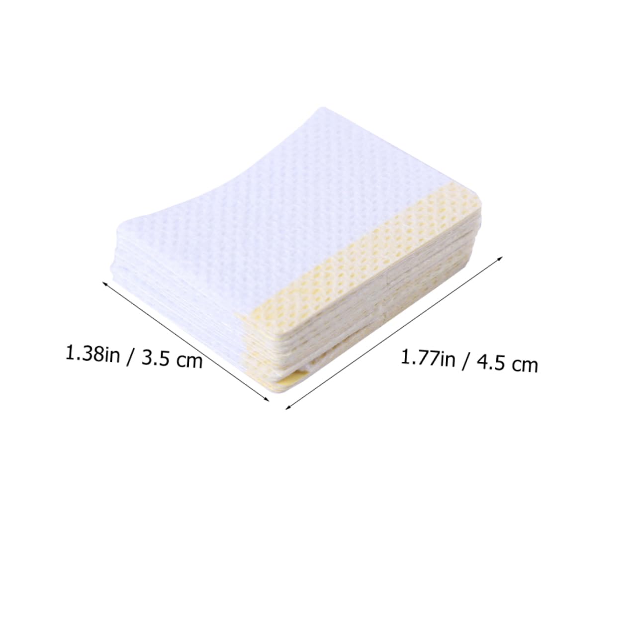 PartyKindom 160pcs Reusable Makeup Pads Curved Cleansing Balm Remover Eyelash Extension Cleansing Bulk Makeup Accessories