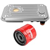 Transmission Filter Kit Compatible with Allison 1000 2000 Series,Fit for 6.6L Duramax Diesel 2001-2010 Chevy Silverado/GMC Sierra 2500HD Internal Shallow & Spin-On Filter Replaces 29539579 29537965