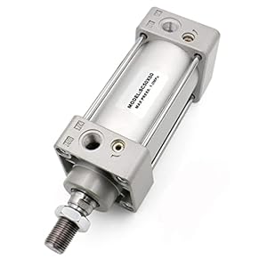 INVENTO 1Pcs Pneumatic Air Cylinder SC 50x50, 50mm Bore 50mm Stoke Air Cylinder Double Action Single Rod Single Acting