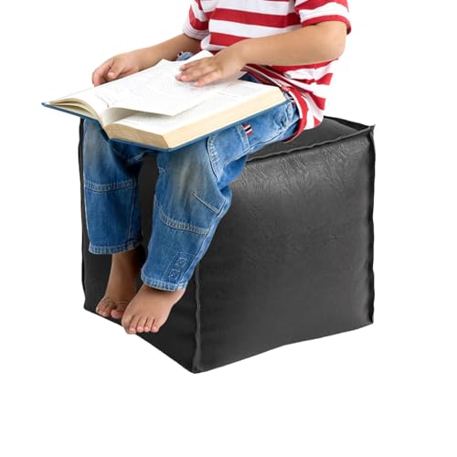 Wezalget Reposapiés con Almacenamiento, Taburete de Pies con Asiento y Almacenamiento Extraíble, Banqueta Plegable Versátil para Dormitorio Hogar Oficina Apartamento