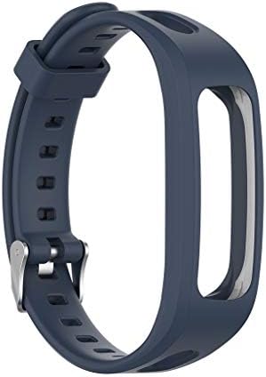 Compatible with Huawei Band 4e/Honor 4 Running Edition Smartwatch Bands, Waterproof Durable Silicone Sport Strap Replacement Compatible with Huawei Band 4e/Honor 4 Running (Blue)