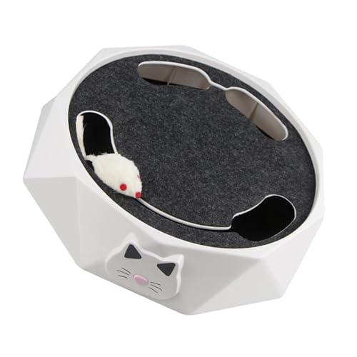 Phantasmia インタラクティブキャットトイ 自動電動マウス ? 猫の狩猟本能を刺激する運動玩具、家具保護にも役立つ電子おもちゃ