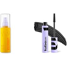 Urban Decay All Nighter Glow Setting Spray & Tube Job Tubing Mascara Bundle, Radiant Glow Makeup Setting Spray with Lengthening & Lifting Mascara, Intense Black, Smudge & Fade Resistant
