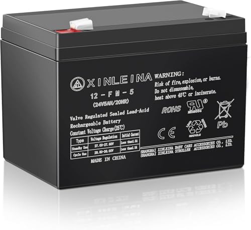 Image of ANPABO 24V 5Ah Sealed Lead Acid Battery for Kids Ride On Toys, F2 Terminal