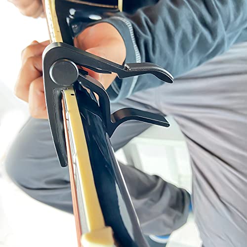 Image of Bajaao Metal Capo For Guitar, Ukulele, Mandolin & Banjo - Black