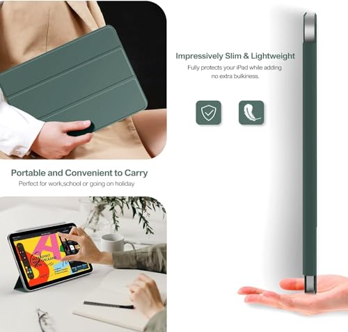 Image of DuraSafe iPad 10.9 inch 10th Generation 2022 TPU Cover A2696 A2777 MPQ13HN /A MPQ33HN /A MPQ03HN /A MPQ23HN /A A2757 MPQ93HN /A MPQC3HN /A MPQ83HN /A MPQA3HN /A MQ6K3HN /A MQ6L3HN /A - Dark Green