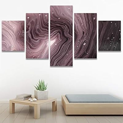 SIGNWIN 5 Panel Canvas Wall Art Modern Art...