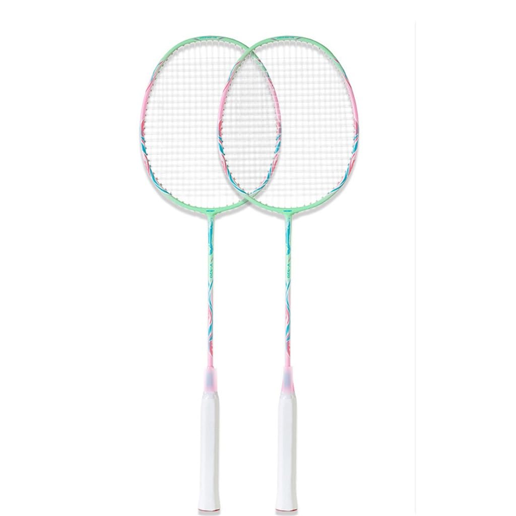 Carbon Fibre Siamese Light Badminton Racket Set Sports Men And Women Singles and Doubles Training Sporting Goods