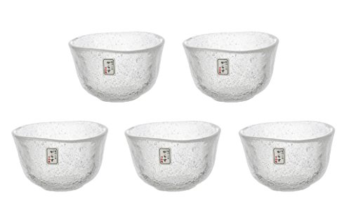 吉谷硝子 江戸硝子 冷茶セット 淡雪 本体サイズ:約直径8.6×高さ5.3cm YO-4460