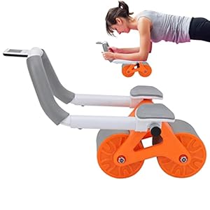 Buikspierwiel met Elleboogsteun – 4D Ab Roller Wiel met Elleboogsteun | Ab Wheel Roller met antisliphandvat voor Core Workout, Exercise Wheel, Ab Wheel Roller voor Core Workout Lecerrot